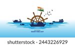 National Maritime Day Design Template, The Indian Navy