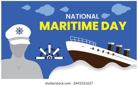 National Maritime Day Design templet