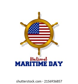 National Maritime Day vector illustration. Suitable for Poster, Banners, campaign and greeting card.