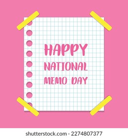 national memo day . Design suitable for greeting card poster and banner