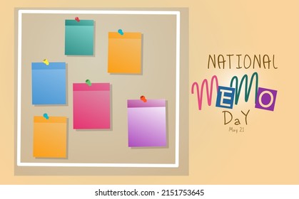 día de memo nacional 21 de mayo ilustración vectorial, adecuada para banner web o tarjeta