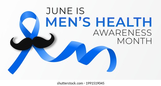 National Men Health Awareness Month Banner Stock Vector (Royalty Free ...