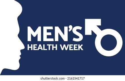 National Men's Health Awareness Month in June. Men's Health Poster, card, banner and background. Vector illustration