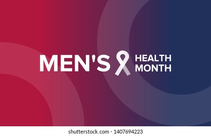 National Men's Health Month in June. Health education program. Celebrated annual in United States. Medical concept. Care and health. Poster, card, banner and background. Vector illustration