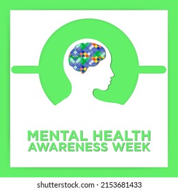 National Mental Health Awareness Week Concept Stock Vector (Royalty ...