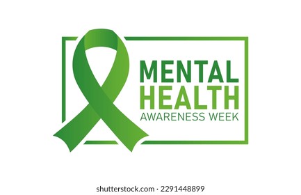 National mental health awareness week. May is mental health awareness week. Vector template for banner, greeting card, poster with background. Vector illustration.