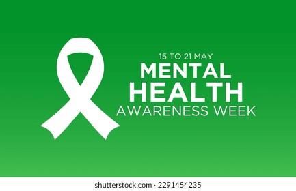 National mental health awareness week. May is mental health awareness week. Vector template for banner, greeting card, poster with background. Vector illustration.