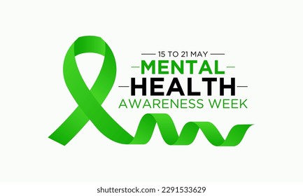 National mental health awareness week. May is mental health awareness week. Vector template for banner, greeting card, poster with background. Vector illustration.