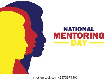 National Mentoring Day Vector Illustration. Suitable for greeting card, poster and banner