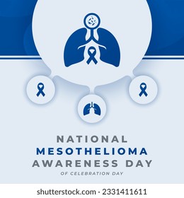 National Mesothelioma Awareness Day Celebration Vector Design Illustration for Background, Poster, Banner, Advertising, Greeting Card