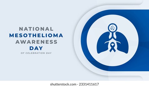 National Mesothelioma Awareness Day Celebration Vector Design Illustration for Background, Poster, Banner, Advertising, Greeting Card