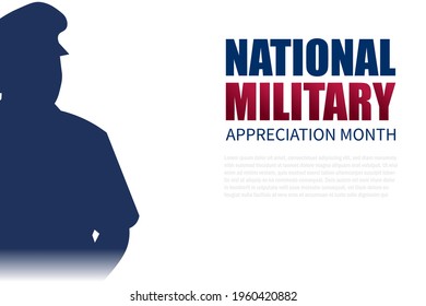 National Military Appreciation Month in May ,Vector Illustration.