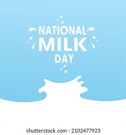 National Milk Day Vector Design Illustration. Fresh Milk Illustration