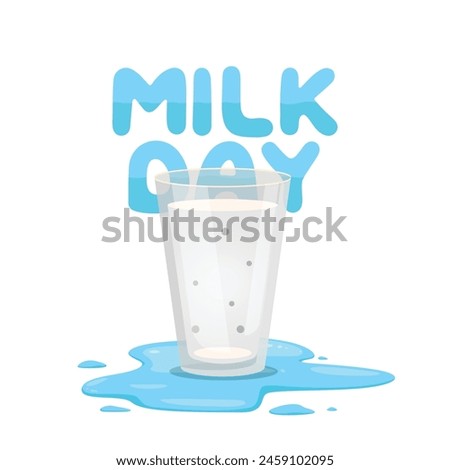 National Milk Day vector design template good for celebration usage. milk vector illustration. vector eps 10. flat design.