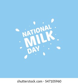 National Milk Day Vector Illustration. Fresh Milk Illustration