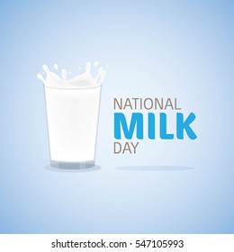 National Milk Day Vector Illustration. Fresh Milk Illustration
