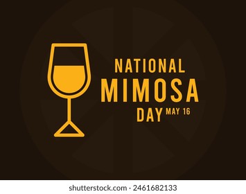 National Mimosa Day. May 16. Eps 10.