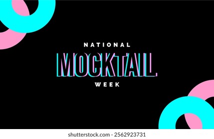 National Mocktail Week Holiday Concept