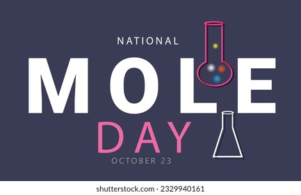 National Mole day. background, banner, card, poster, template. Vector illustration.