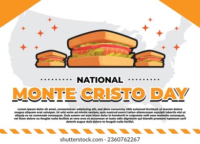 National Monte Cristo Day – September 17, 2023, Color changeable, Illustrator Eps File, Suitable for use in print or social media. Get it now at shutterstock.