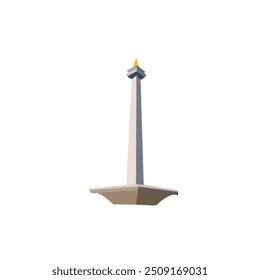 O Monumento Nacional, ou abreviado como Monas ou Tugu Monas, é um monumento memorial de 132 metros de altura localizado no meio da Medan Merdeka Square, no centro de Jacarta.