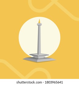 El Monumento Nacional o popularmente abreviado como Monas o Tugu Monas es un monumento conmemorativo de 132 metros (433 pies) erigido para conmemorar la resistencia y la lucha del pueblo indonesio