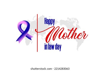 National Mother in Law Day. Holiday concept. Template for background, banner, card, poster, t-shirt with text inscription