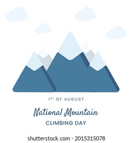 National Mountain Climbing Day. Vector illustration design.