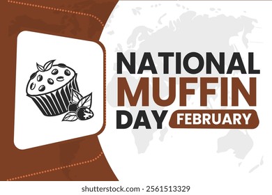 NATIONAL MUFFIN DAY Vector Illustration background