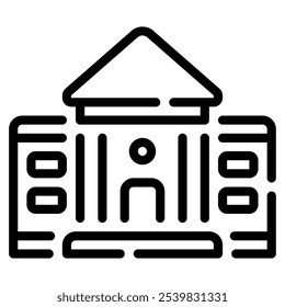 National Museum icon for web, app, infographic, etc