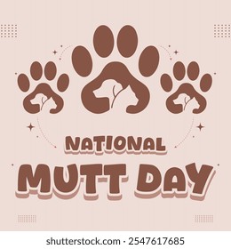 National Mutt Day – December 2, 2024, Attractive design, can be used on all social media platforms, beautiful color combination, get it now for the first purchase.