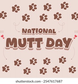 National Mutt Day – December 2, 2024, Attractive design, can be used on all social media platforms, beautiful color combination, get it now for the first purchase.