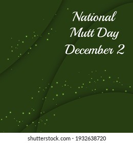 National Mutt Day. Geometric design suitable for greeting card poster and banner