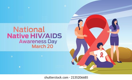 National Native Hiv Aids Awareness Day Stock Vector (Royalty Free ...