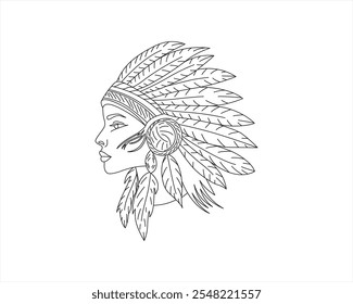 National Native People American Heritage Month one line art Illustrations  Vectors line drawing Minimalist Digital American Native Wall Art Indian Drawing Culture Ar