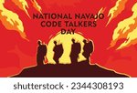 National Navajo Code Talkers Day is a designated observance day in the United States that honors the contributions of the Navajo Code Talkers during World War II. The day is celebrated on August 14th.