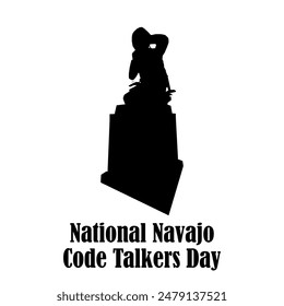 National Navajo Code Talkers Day Icon Vector. 