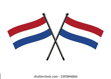 national Netherlands flag in the original colours and proportions