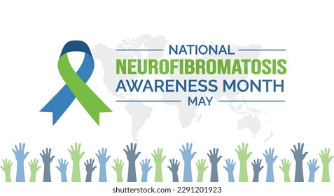 National NF Neurofibromatosis Month background or banner design template celebrated in may