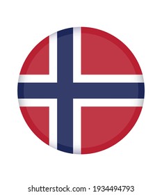 National norway flag, official colors and proportion correctly. National norway flag. Vector illustration. EPS10. norway flag vector icon, simple, flat design for web or mobile app.