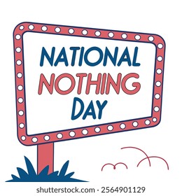 national nothing day january vector