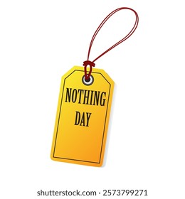 National nothing day label. Vector illustration