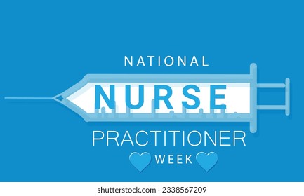 National nurse practitioner week. background, banner, card, poster, template. Vector illustration.