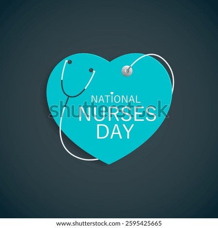 National Nurses Day May 06 Background vector illustration