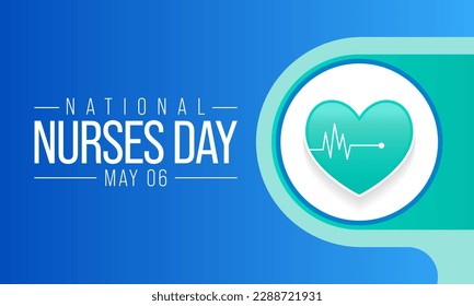 National Nurses day is observed in United states on 6th May of each year, to mark the contributions that nurses make to society. Vector illustration