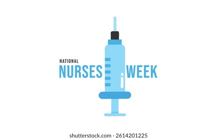 National Nurses Week. background, banner, card, poster, template. Vector illustration.