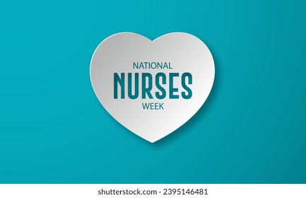 National Nurses Week Background Vector Illustration 