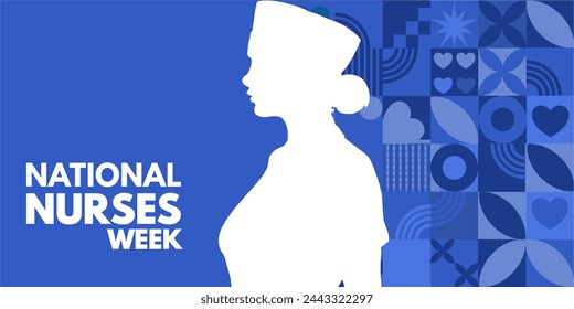National Nurses Week banner, card, background - vector illustration