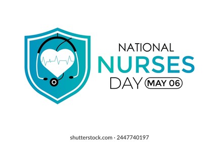 National Nurses week is observed in May 6 to 12 of each year. Thank Nurses . Banner poster, flyer and background design. Vector illustration