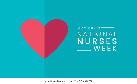 National Nurses Week is observed in United states form 6th to 12th May of each year. National Nurses week banner poster background template vector illustration.